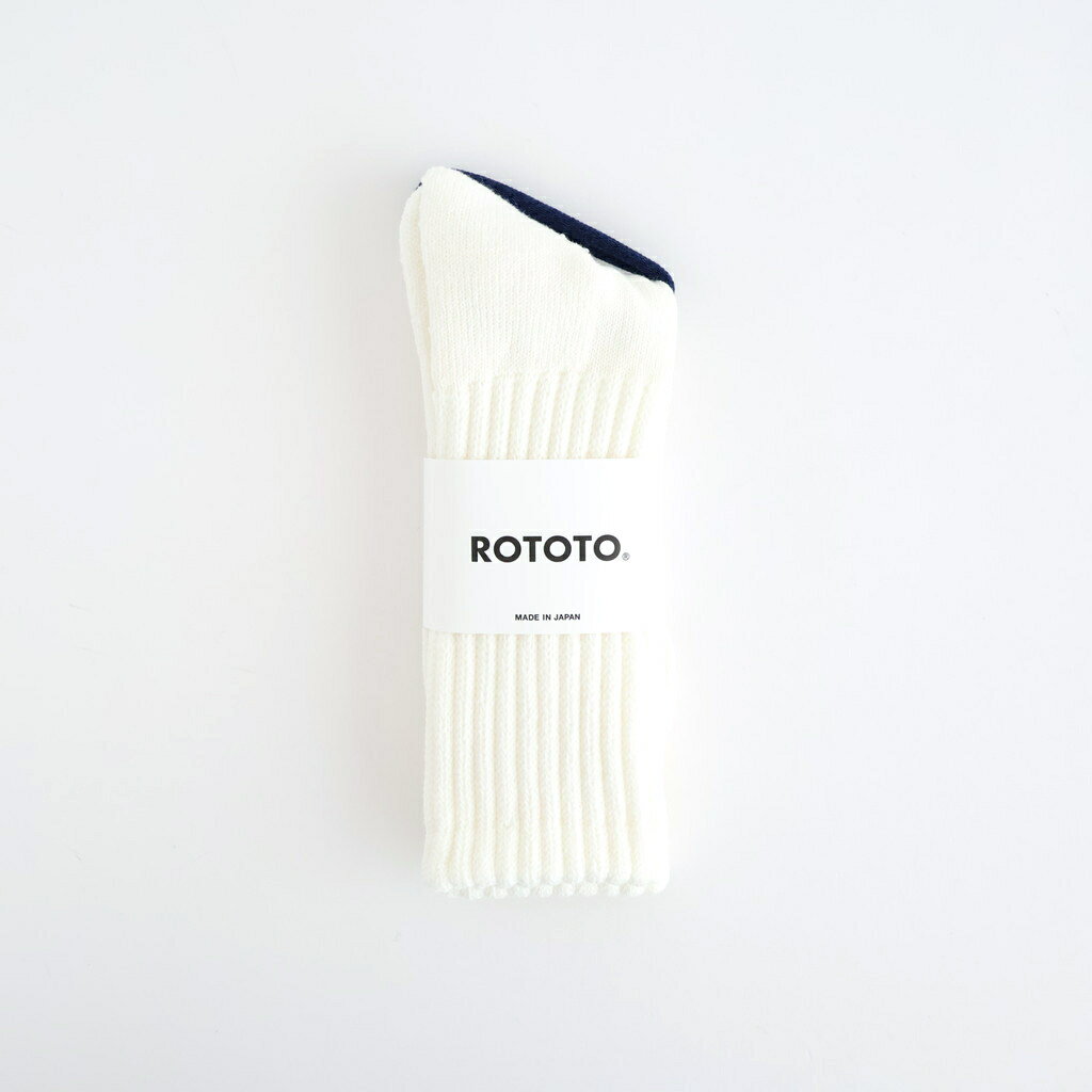 Rakuten - ROTOTO｜LOOSE PILE CREW SOCKS #WHITE [R1334-AW25]