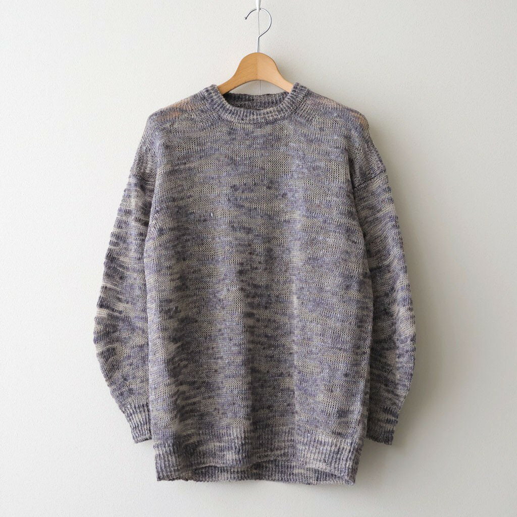 Rakuten - UNFIL｜linen & silk melange slub yarn P/O #violet melange [WXSP-UW101]