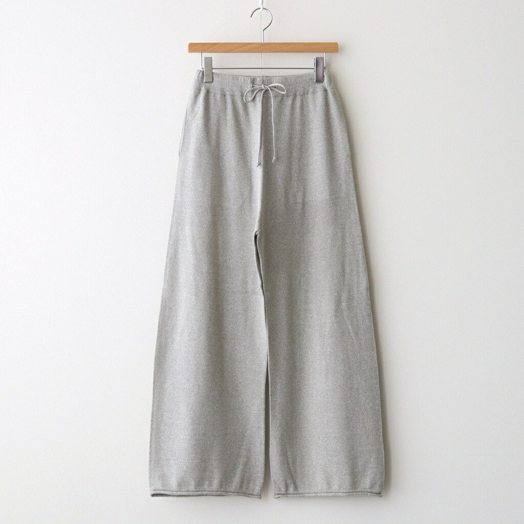 Rakuten - UNFIL｜brushed silk cotton wide straight pants #gray [WVFL-UW103]