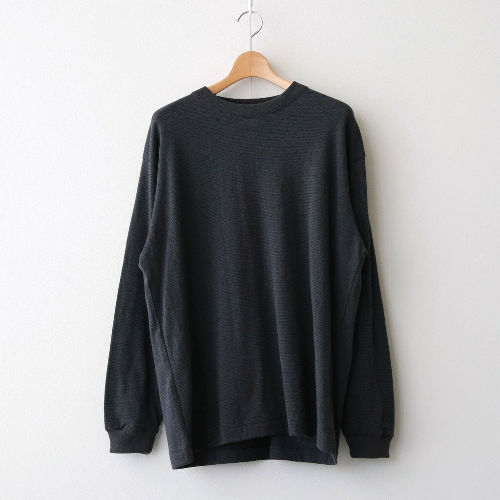 Rakuten - crepuscule｜Border L/S Cutsew #CHARCOAL [2601-012]