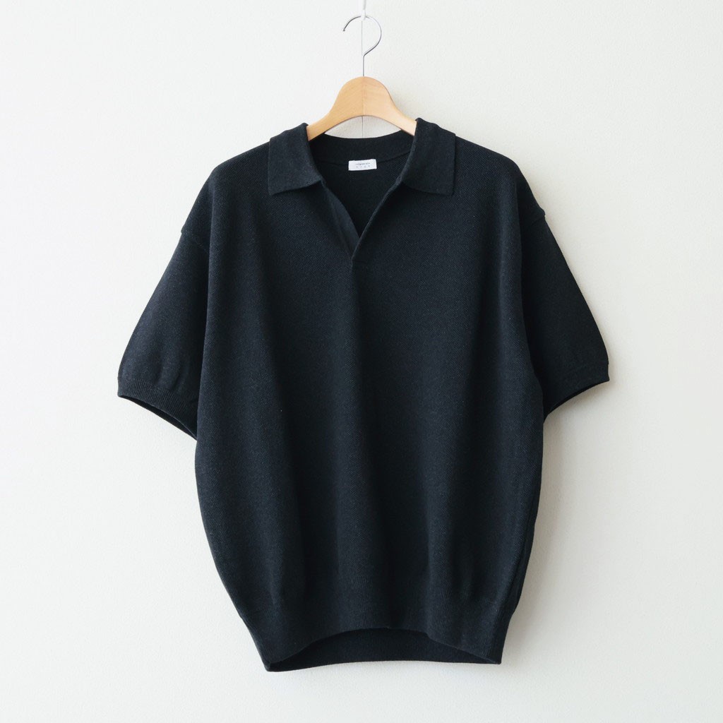 Rakuten - crepuscule｜Co/Ra Moss Stitch Skipper #BLACK [2601-002]
