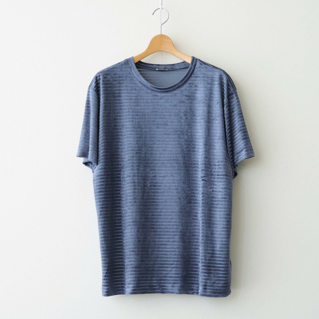 樂天商城 - INSCRIRE｜Velour Border T-Shirt #BLUE [I26SS-CUT14]