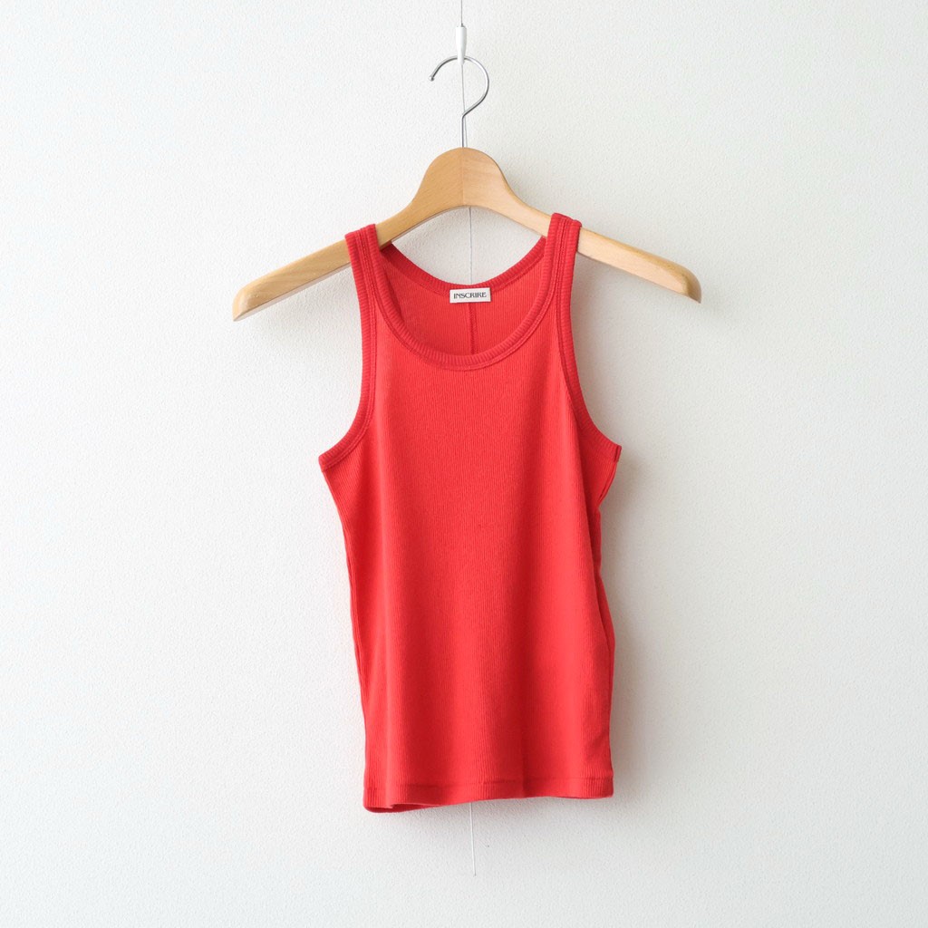 乐天商城 - INSCRIRE｜Gauze Teleco Tank Top #RED [I26SS-CUT1]