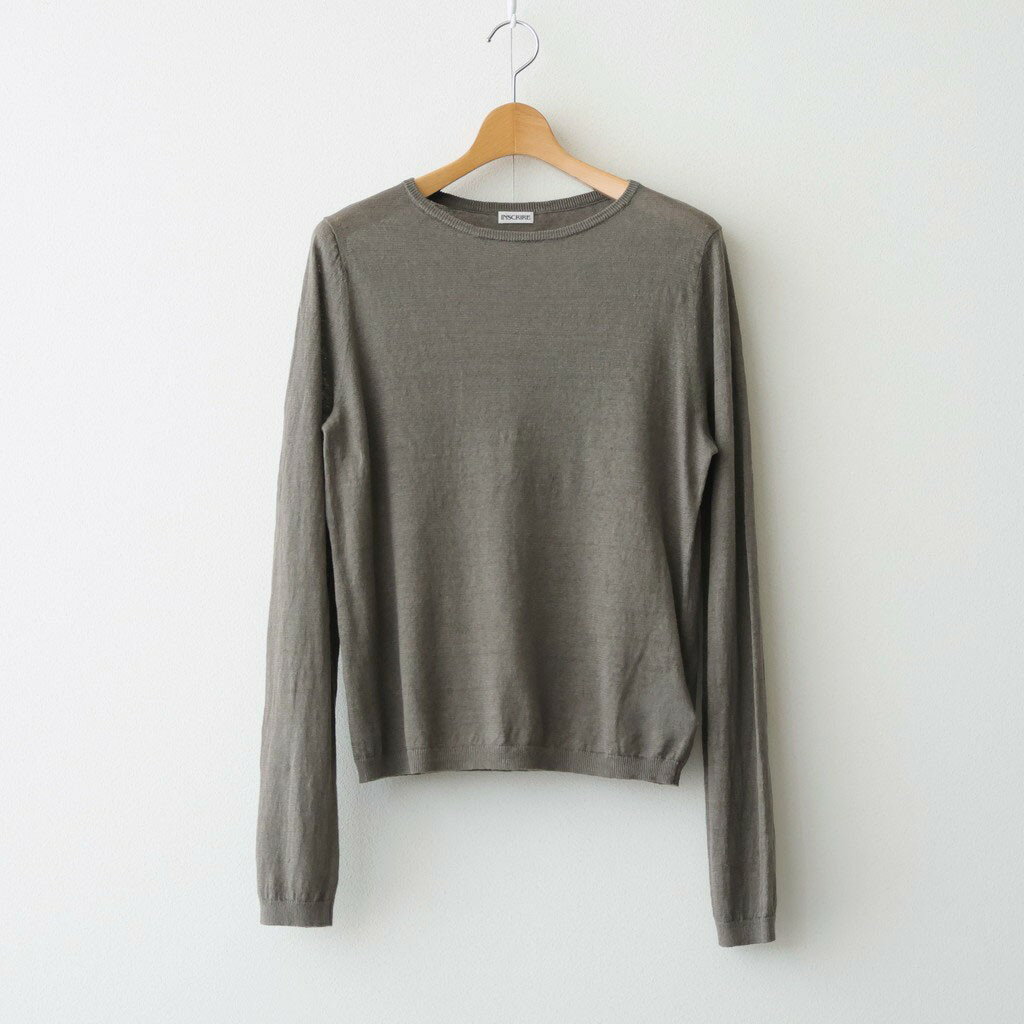 Rakuten - INSCRIRE｜LINEN 14G Pull Over #GREY KHAKI [I26SS-K3]