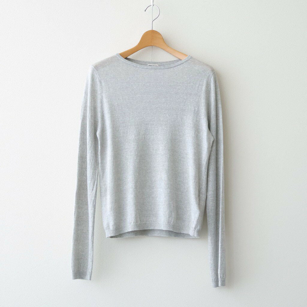 乐天商城 - INSCRIRE｜LINEN 14G Pull Over #LIGHT GREY [I26SS-K3]