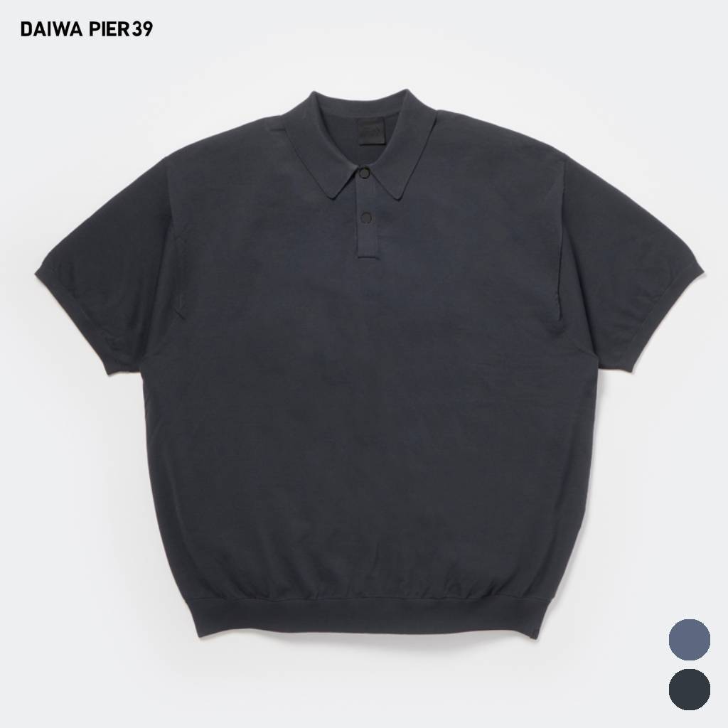DAIWA PIER39｜TECH KNIT POLO S/S #INK BLACK [BE-43026]（楽天・TAMAYA-GROUP楽天市場店）