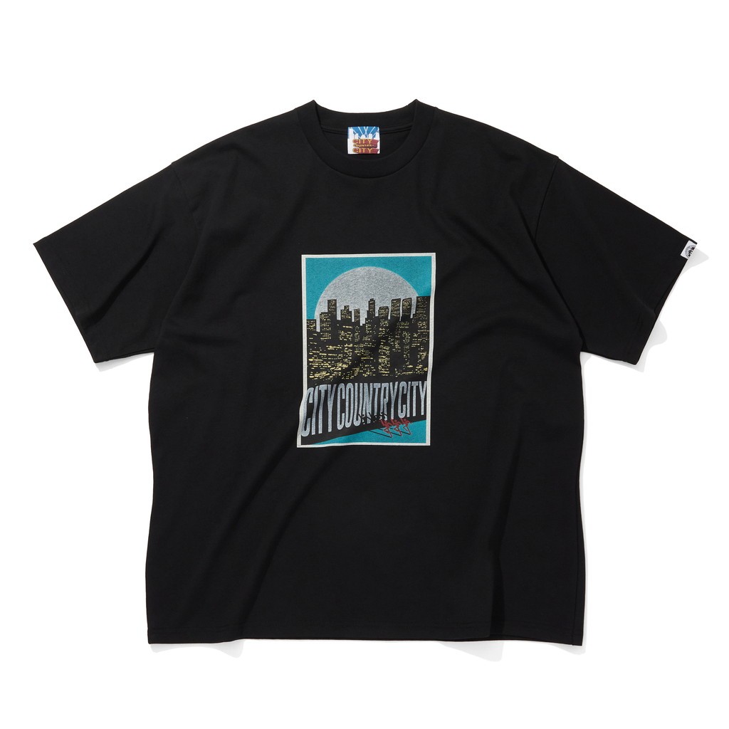 Rakuten - CITY COUNTRY CITY｜COTTON T-SHIRT_CITY LIGHTS #BLACK [CCC-261T003]
