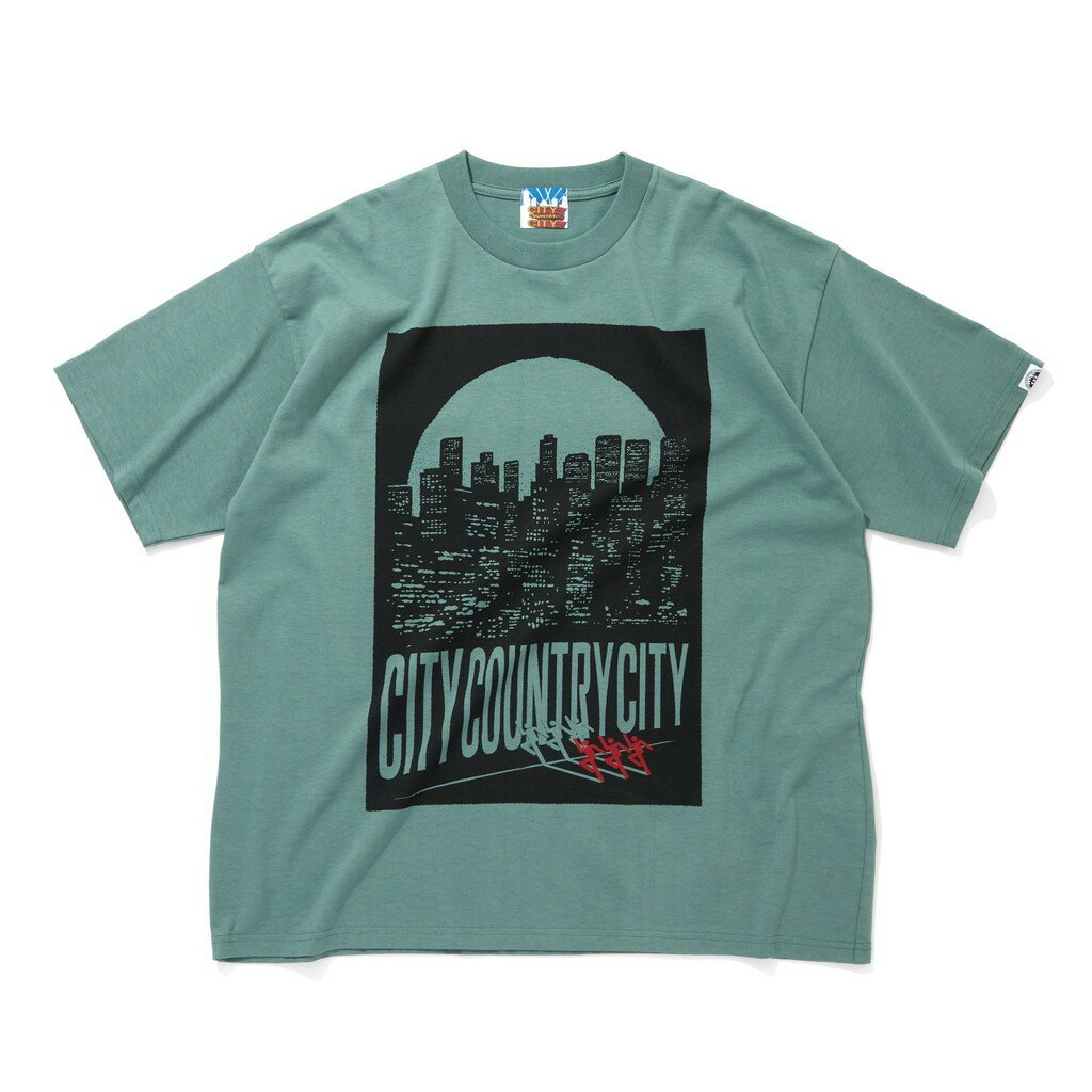 乐天商城 - CITY COUNTRY CITY｜COTTON T-SHIRT_CITY LIGHTS #GREEN [CCC-261T003]