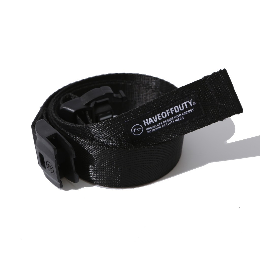 樂天商城 - HAVEOFFDUTY｜SIGNATURE BELT #BLACK [HOD26-01-BT001]
