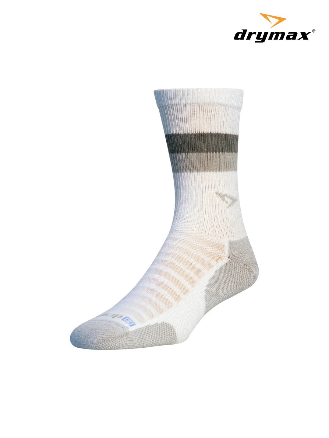 Rakuten - drymax ドライマックス｜Running Lite-Mesh Crew #White w/Dark Gray/Gray Stripes [DRY233-618026-WGS004]　ランニングライトメッシュ ラン・ライト・メッシュ
