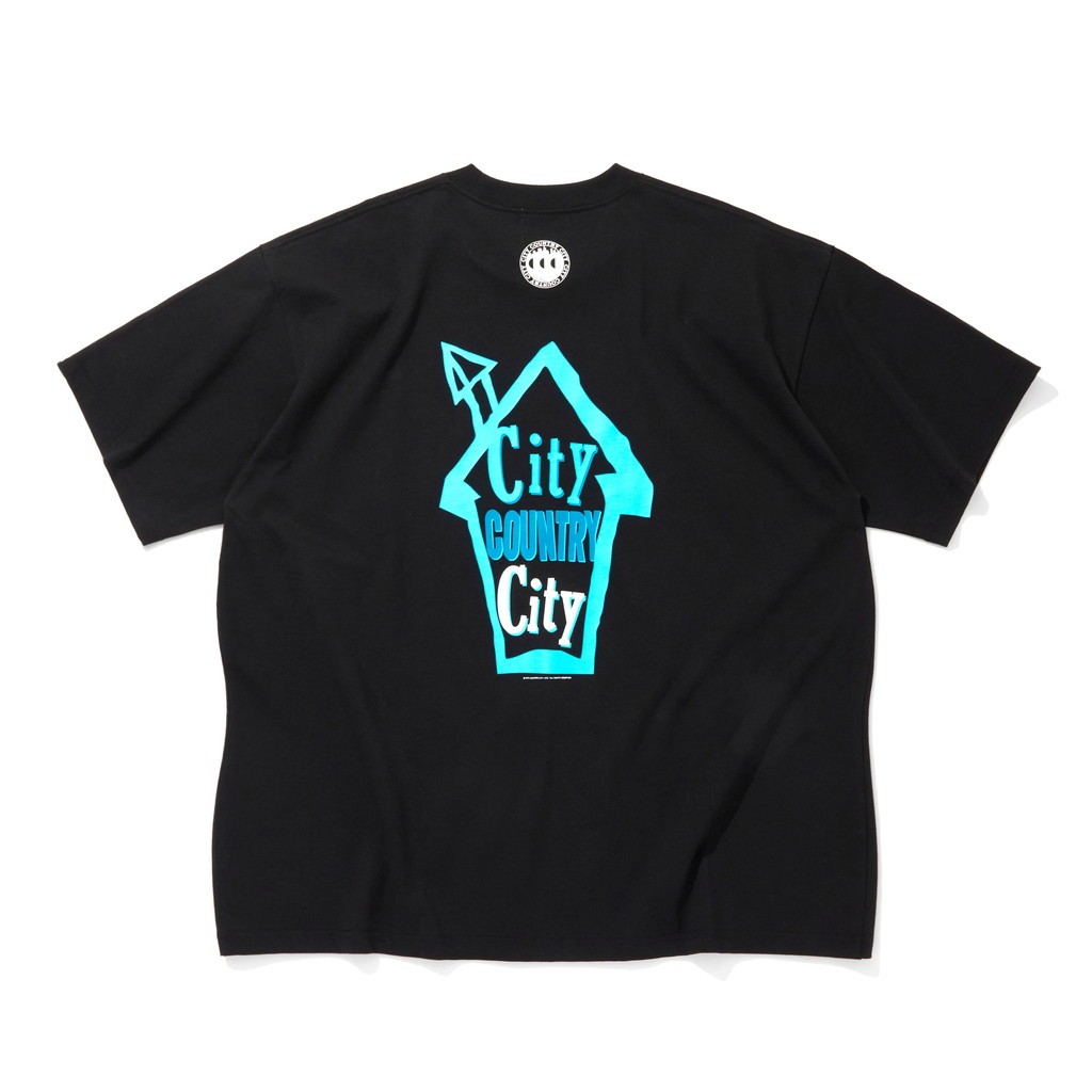Rakuten - CITY COUNTRY CITY｜COTTON T-SHIRT_CITY HOUE #BLACK [CCC-261T007]