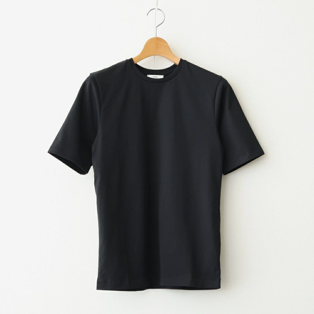 Rakuten - ATON｜SUVIN 60/2 PERFECT SHORT-SLEEVE T-SHIRT #BLACK [KKAGLM0013]