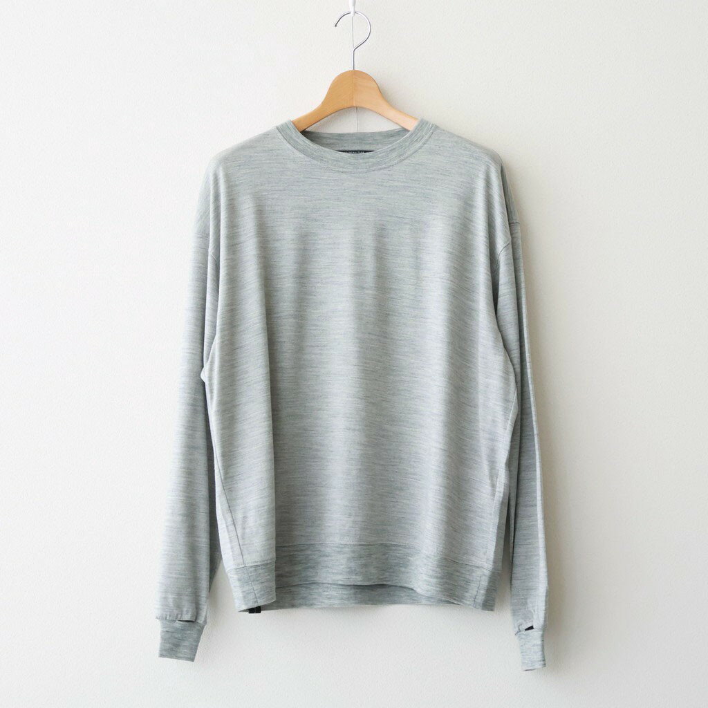 乐天商城 - STONEMASTER｜Washable Japanese Merino L/S Tee #GREY [SM61MC002]