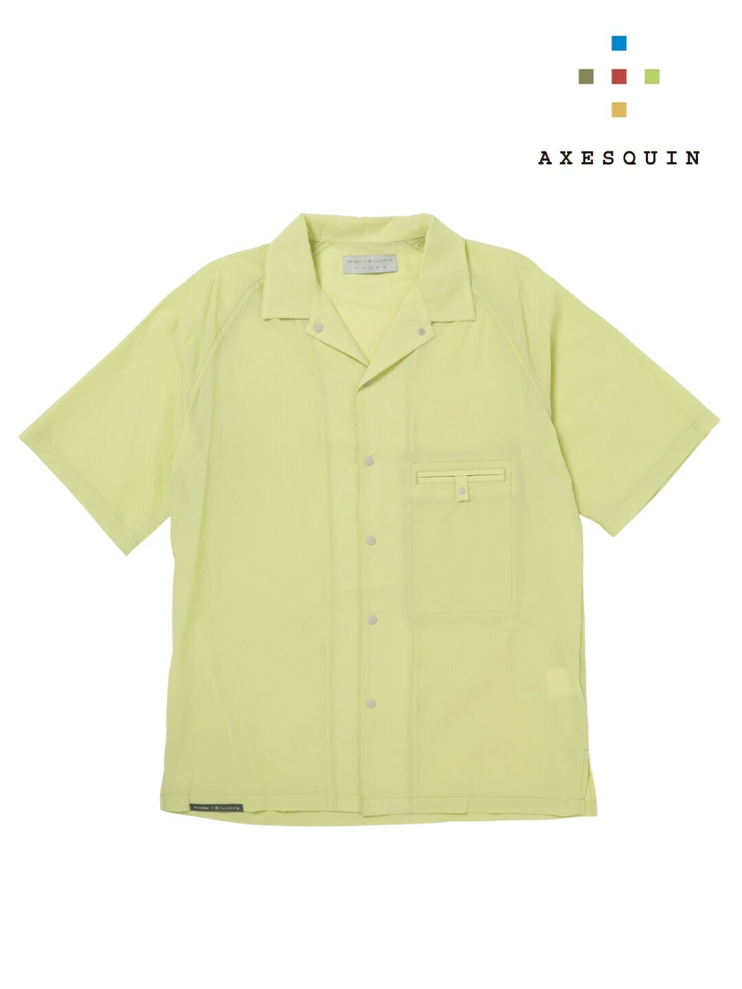 Rakuten - AXESQUIN アクシーズクイン｜軽くて涼しい半袖シャツ #ワカメイロ [21102] 軽くて涼しい半袖シャツ
