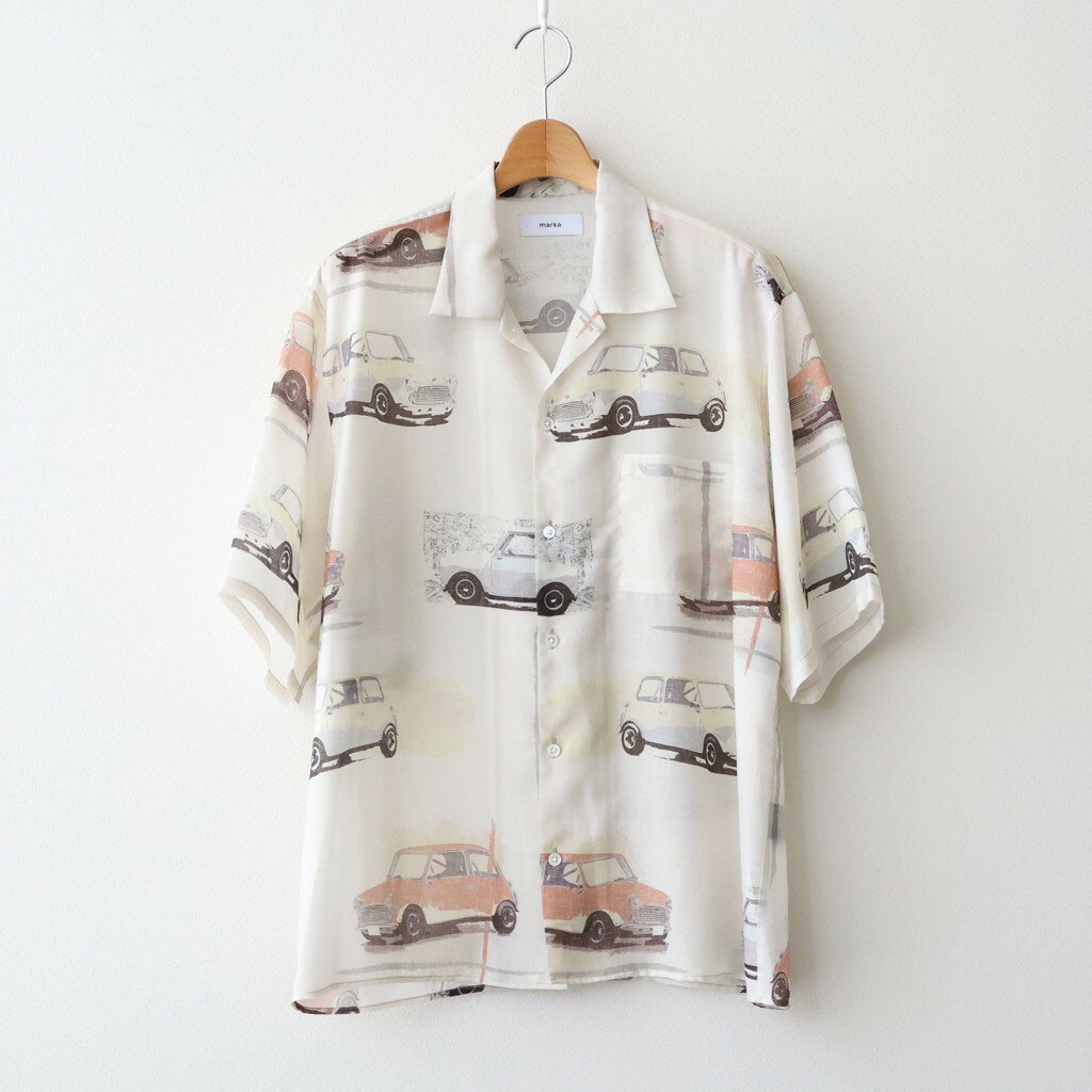 marka｜OPEN COLLAR S/S SHIRT #GRAIGE MINI [M26B07SH03B]
