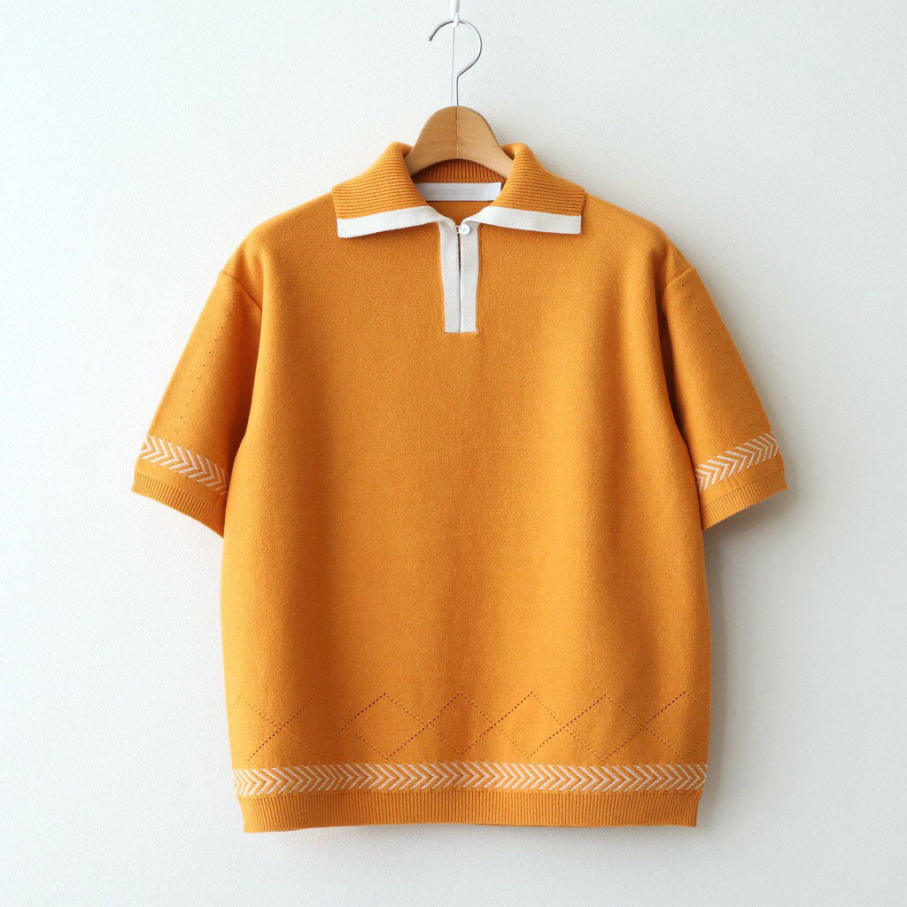 ASEEDONCLOUD｜Kafusho Polo Knit #Orange 