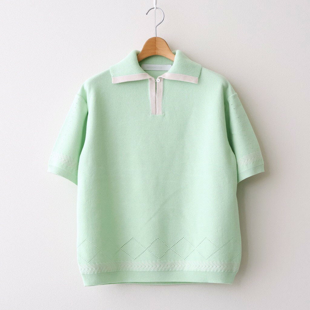 樂天商城 - ASEEDONCLOUD｜Kafusho Polo Knit #Pale green [261808]