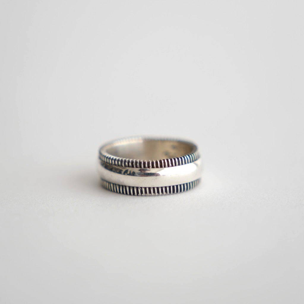 Indian jewelry｜STEVE ARVISO ファイリングエッジリング #SILVER