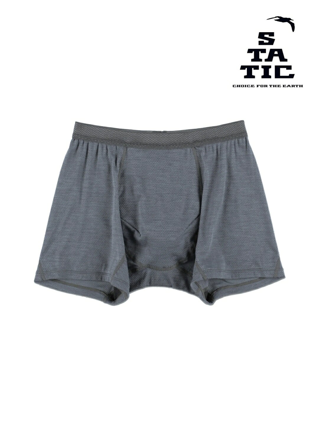 STATIC スタティック｜Chord Mesh Boxer M #Slate  コードメッシュ ボクサー メンズ
