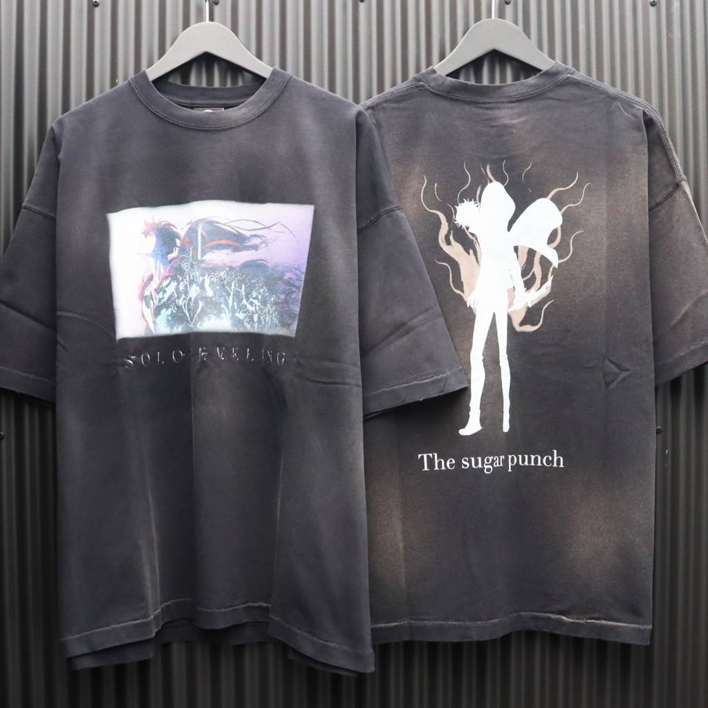 乐天商城 - THE SUGAR PUNCH｜俺だけレベルアップな件 | S/S T-Shirt (MIZUSHINO) #BLACK [TOLM25AM001]