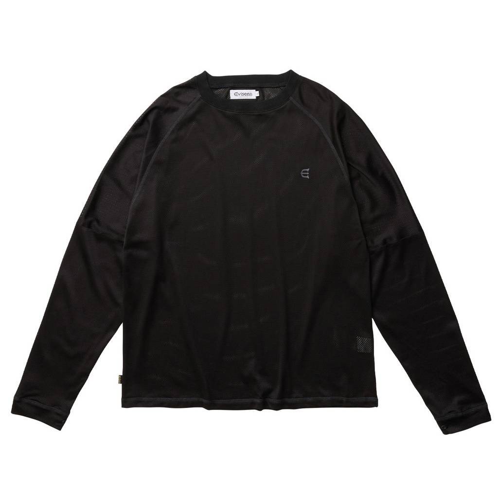 乐天商城 - Evisen Skateboards｜MESH L/S TEE #Black [26SU_T12]