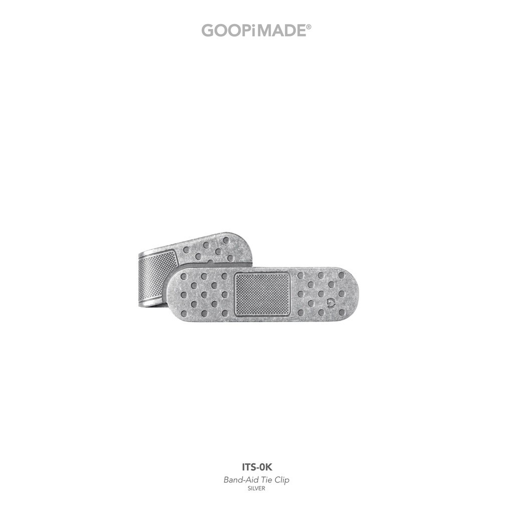 GOOPiMADE｜ITS-0K Band-Aid Tie Clip #Silver 