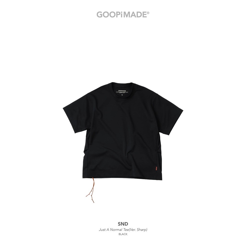 乐天商城 - GOOPiMADE｜SND - Just A Normal Tee（Ver. Sharp） #Black [GOOPI-26SS-MAY-04]
