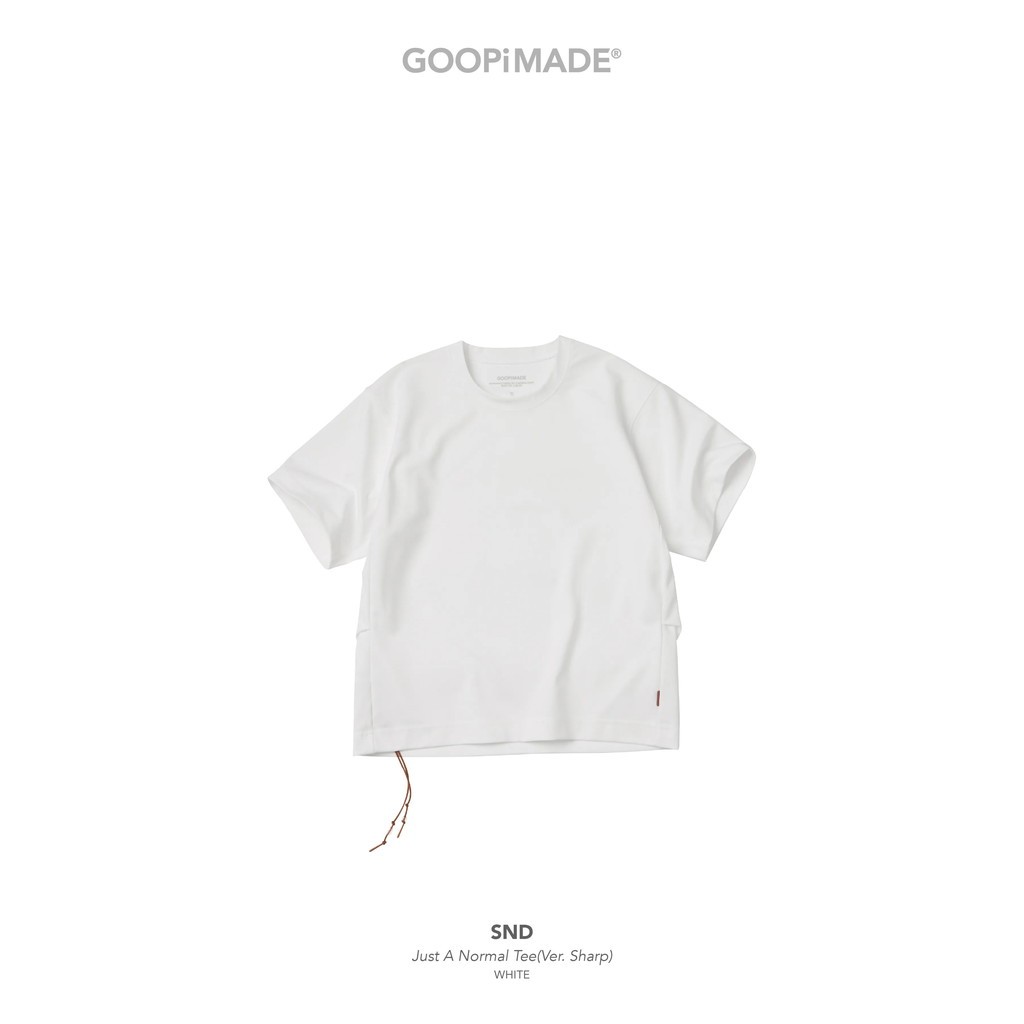 GOOPiMADE｜SND - Just A Normal Tee（Ver. Sharp） #White 
