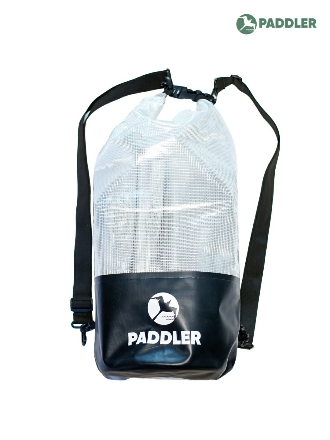 パドラー ドライバッグ 25L ■メーカー説明文引用 コンパクトで使い勝手の良い25Lドライバッグ。 防水性に優れた素材とシームレス構造で、水辺のアクティビティでも大切な荷物をしっかりと守ります。 リュックタイプで、大容量。 SUPやカヤック、ビーチ、キャンプはもちろん、日常の雨対策バッグとしても便利です。 ロールトップ式で簡単に開閉でき、しっかりと巻いてバックルを留めるだけで防水性を確保。 ※ 重い荷物など(濡れたウェットスーツ、カメラなど）を入れる際は3ロールしてから、持つように。 ■容量：25L ■用途：SUP、カヤック、キャンプ、ビーチ、フェス、日常防水 ■特徴：防水、軽量、コンパクト、ロールトップ式、ショルダーストラップ付属 ※メーカー画像を使用しておりますので本商品と多少仕様（ロゴの位置やカラー、柄の位置等）が異なる場合もございます。 ※こちらの商品は実店舗及び、弊社が運営する他ショッピングサイトと在庫を共有して販売しております。ご注文受付後の在庫確認となり、場合によっては在庫切れが発生する可能性もございます。その際は申し訳ございませんがメールでお知らせ致しますのでご了承下さいませ。 ※こちらのページの商品に関する電話でのお問い合わせは「059-349-0550」まで。PADDLER DRY BAG 25L #BLACK [PA260015] パドラー ドライバッグ 25L