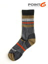 POINT6 |Cg6bMIXED STRIPE LIGHT CREW #Coyote [11-2566-402] ~bNXhXgCvCgN[