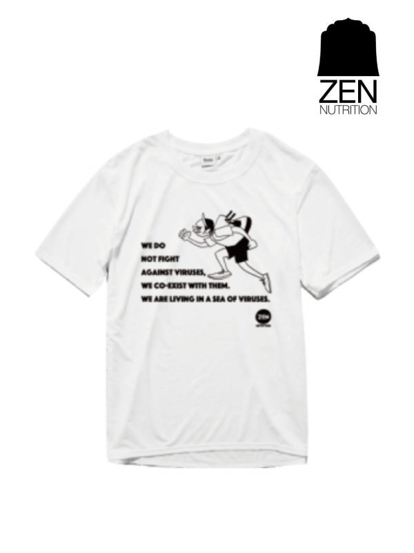 ZEN NUTRITION ゼンニュートリション ｜HANAI×ZEN BRING Sea of Viruses T-Shirts 2023 #ホワイト ハナイ×ゼン ブリング シーオブウィルス ティーシャツ