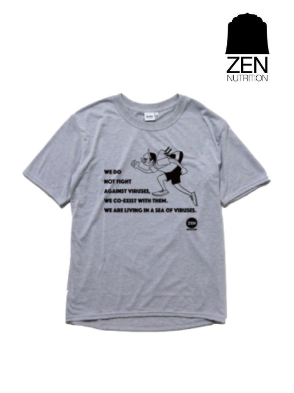 ZEN NUTRITION ゼンニュートリション ｜HANAI×ZEN BRING Sea of Viruses T-Shirts 2023 #ヘザーグレー ハナイ×ゼン ブリング シーオブウィルス ティーシャツ