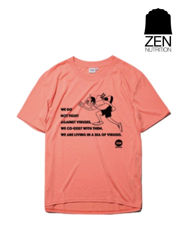 ZEN NUTRITION ゼンニュートリション ｜HANAI×ZEN BRING Sea of Viruses T-Shirts 2023 #ピンク ハナイ×ゼン ブリング シーオブウィルス ティーシャツ