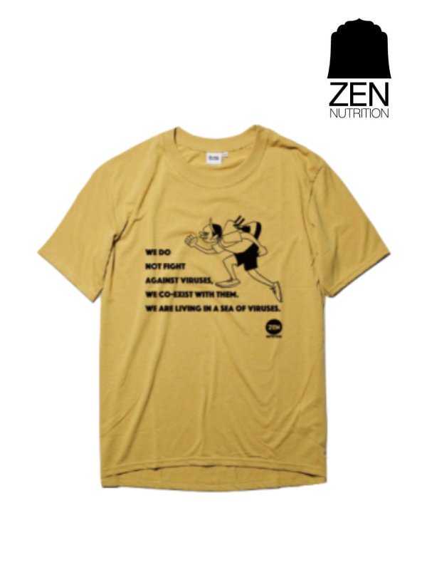 ZEN NUTRITION ゼンニュートリション ｜HANAI×ZEN BRING Sea of Viruses T-Shirts 2023 #イエロー ハナイ×ゼン ブリング シーオブウィルス ティーシャツ