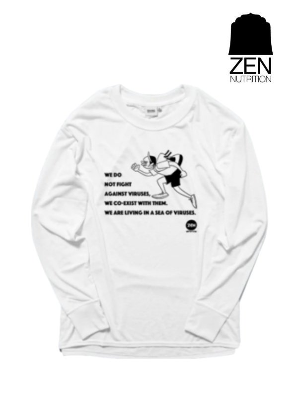 ZEN NUTRITION ゼンニュートリション ｜HANAI×ZEN BRING Sea of Viruses LONG T-Shirts 2023 #ホワイト ハナイ×ゼン ブリング シーオブウィルス ロングティーシャツ