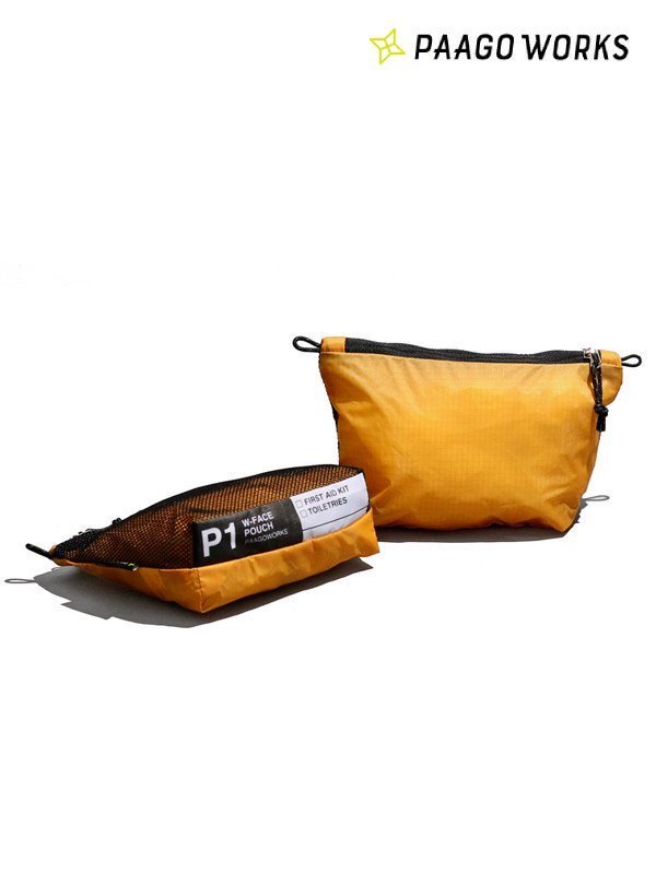 Rakuten - PAAGO WORKS パーゴワークス ｜W-FACEポーチ1 #ORANGE [US101ORN]