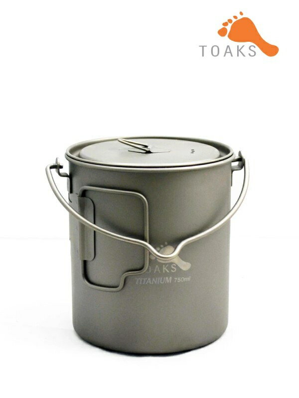 TOAKS g[NXbTitanium Pot 750ml With Bail Handle [POT-750-BH] |bg 750ml xCnht