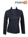 Point6 |Cg6bWomen's Base Layer Long Sleeve Mid 1/4 Zip Top #Black [81-8006-204] x[XC[OX[u ~bh 1/4Wbvgbv (fB[X)