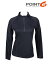 Point6 ݥ6Women's Base Layer Long Sleeve Mid 1/4 Zip Top #Black [81-8006-204] ١쥤䡼󥰥꡼ ߥå 1/4åץȥå (ǥ)