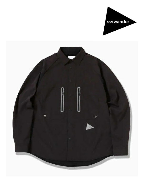 and wander Ah_[bWomen's tech long sleeve shirt #Black [5742153049] fB[X ebNOX[uVc