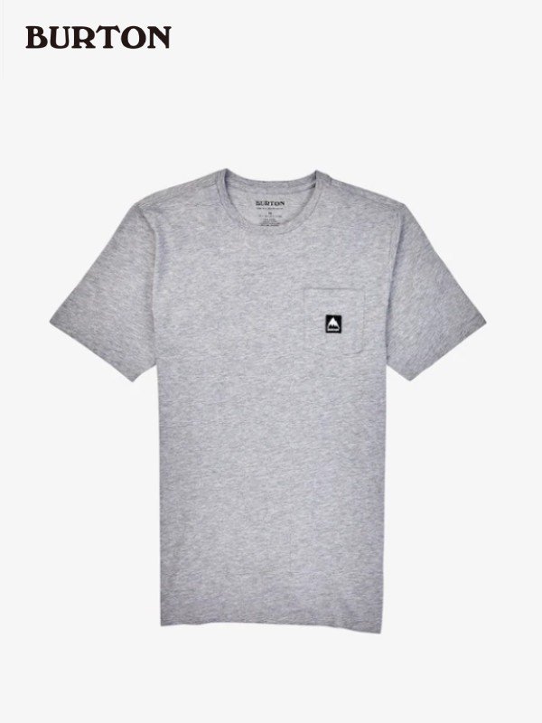 BURTON バートン - Colfax Short Sleeve T-Shirt Gray Heather 203851