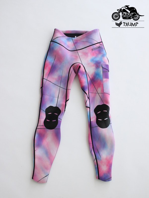 【訳あり】TRUMP WETSUITS トランプウェットスーツ|WATER PANTS #ピンクタイダイ/ブラック ウォーターパンツ