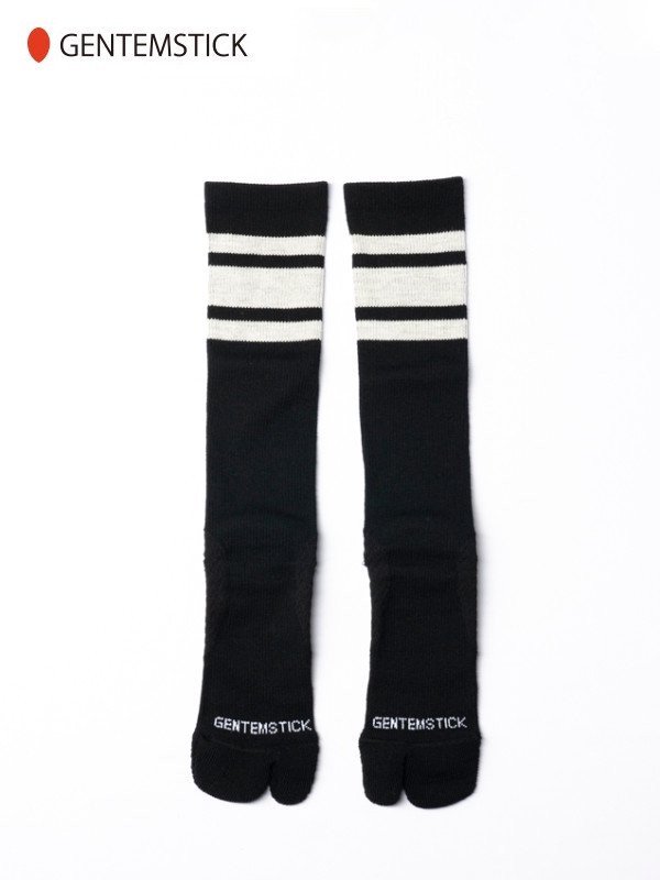 GENTEM STICK | ゲンテンスティック - GENTEMSTICK x YAMAtune LW SOCKS 2 TOE #Black