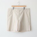 PhlannelbCOTTON SILK RAMIE CHECK EASY BUGGY SHORT TROUSERS #BEIGE [PhTR-M2205]