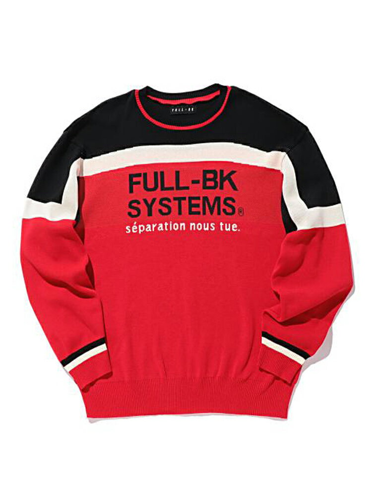 FULL-BK | フルビーケー - SYSTEMS SKI SWEATER #RED