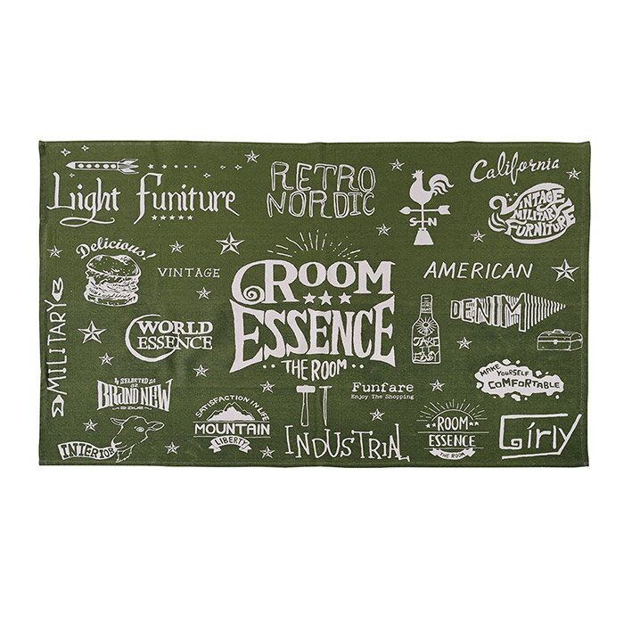 樂天商城 - ラグ 幅130×奥行190cm コットン製 玄関マット キッチンマット フロアマット マット ラグ