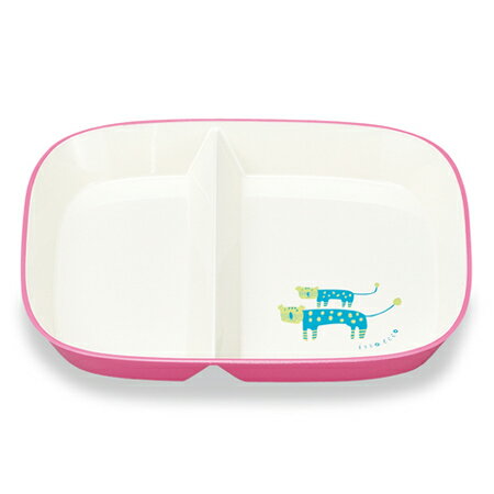 Rakuten - ランチプレート ワンプレート isso ecco Animal アニマル柄 21cm 食器 [ピンク] ( お皿 子供用 キッズプレート 食洗機対応 軽い 割れにくい レンジ対応 日本製 プラスチック製 キッズ用食器 ) 一人暮らし 二人暮らし【北海道・沖縄・離島配送不可】