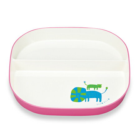 Rakuten - ランチプレート ワンプレート isso ecco Animal アニマル柄 24cm 食器 [ピンク] ( お皿 子供用 キッズプレート 食洗機対応 軽い 割れにくい レンジ対応 日本製 プラスチック製 キッズ用食器 ) 一人暮らし 二人暮らし【北海道・沖縄・離島配送不可】