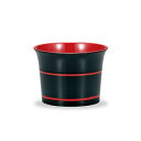 ツユ入レ ソバチョコ ソバ猪口 桶型 黒内朱 ( お椀 汁椀 和食器 日本製 ) 一人暮らし ひとり 一人 二人暮らし【北海道・沖縄・離島配送不可】