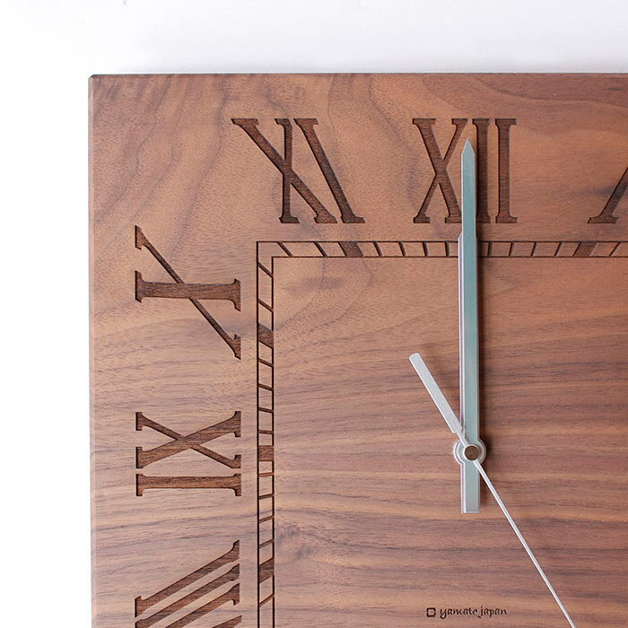 ヤマト工芸 MUKU スタンダード ローマ数字 ウォールナットYK14-101 壁掛け時計 シンプル モダン おしゃれ かわいい 掛け時計 掛時計 ウォールクロック CLOCK 時計 日本製 一人暮らし ひとり 一人 二人暮らし